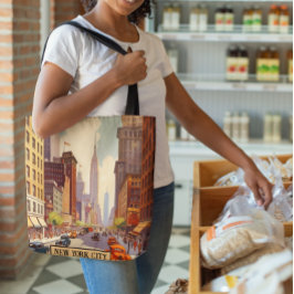 Vintage Travel Poster New York Tasche