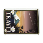 Vintage Travel Poster Night Mountain Edition Magnet (Horizontal)