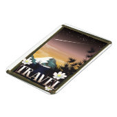 Vintage Travel Poster Night Mountain Edition Magnet (Linke Seite)