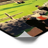 Vintage Travel Poster Norwegen (Ecke)