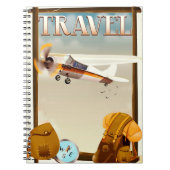 Vintage Travel Poster Notizblock (Vorderseite)