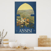 Vintage Travel Poster of Assisi, Italien (Küche)