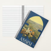 Vintage Travel Poster of Assisi, Italien Notizblock (Innen)