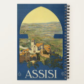 Vintage Travel Poster of Assisi, Italien Notizblock (Rückseite)