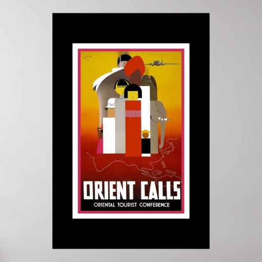 Vintage Travel Poster Orient (Vorne)