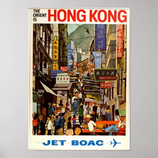 Vintage Travel Poster Orient (Vorne)