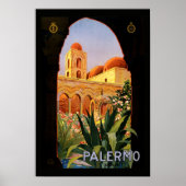 Vintage Travel Poster Palermo (Vorne)