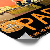 Vintage Travel Poster Paris Frankreich (Ecke)