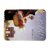 Vintage Travel Poster, Paris Via Constellation Magnet (Horizontal)