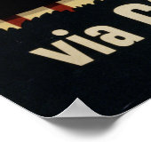 Vintage Travel Poster, Paris Via Constellation Poster (Ecke)