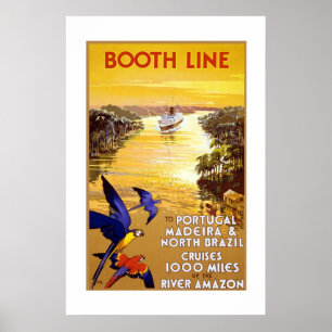 Vintage Travel Poster Portugal Brasilien