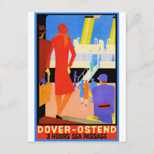 Vintage Travel Poster Postkarte