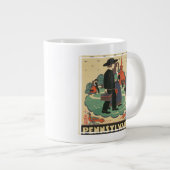Vintage Travel Poster Promoting Pennsylvania Jumbo-Tasse (Vorderseite Rechts)