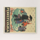 Vintage Travel Poster Promoting Pennsylvania Puzzle (Horizontal)