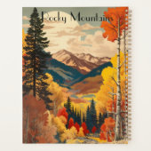 Vintage Travel Poster Rocky Mountain, individuell  Planer (Rückseite)