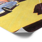 Vintage Travel Poster San Francisco Cable Cars (Ecke)