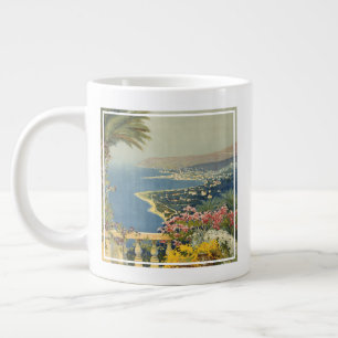 Vintage Travel Poster San Remo Von der Terrasse Jumbo-Tasse