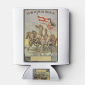 Vintage Travel Poster Schönes Japan Naturpferd Dosenkühler (Rückseite)