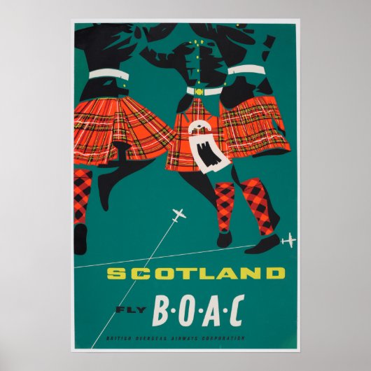 Vintage Travel Poster - Schottland (Vorne)