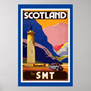 Vintage Travel Poster Scotland Malerei