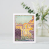 Vintage Travel Poster, Straßburg Postkarte (Stehend Vorderseite)