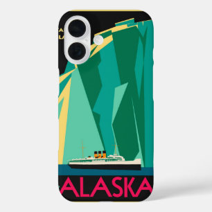 Vintage Travel Poster, Taku Glacier, Alaska iPhone 16 Hülle