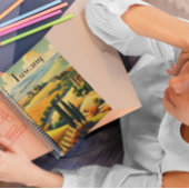 Vintage Travel Poster Toskana, benutzerdefinierbar Planer