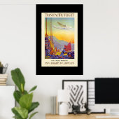 Vintage Travel Poster Transpazifisch (Heimbüro)