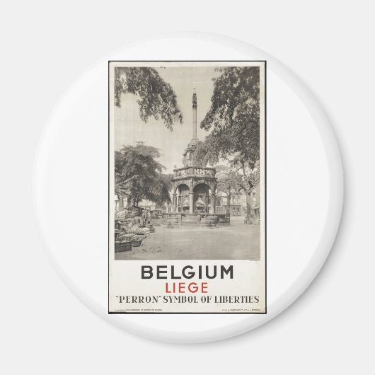 Vintage Travel Poster und Retro Prints Magnet (Vorne)