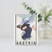 Vintage Travel Poster und Retro Prints Postkarte (Stehend Vorderseite)