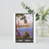 Vintage Travel Poster und Retro Prints Postkarte (Stehend Vorderseite)