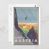 Vintage Travel Poster und Retro Prints Postkarte (Vorne/Hinten)
