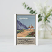 Vintage Travel Poster und Retro Prints Postkarte (Stehend Vorderseite)