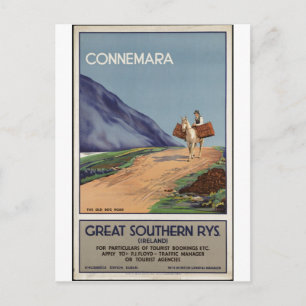 Vintage Travel Poster und Retro Prints Postkarte