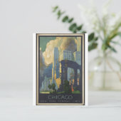 Vintage Travel Poster und Retro Prints Postkarte (Stehend Vorderseite)