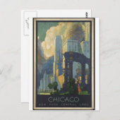 Vintage Travel Poster und Retro Prints Postkarte (Vorne/Hinten)