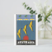 Vintage Travel Poster und Retro Prints Postkarte (Stehend Vorderseite)