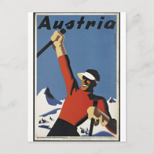 Vintage Travel Poster und Retro Prints Postkarte