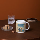 Vintage Travel Poster, Valentine personalisierbar Kaffeetasse