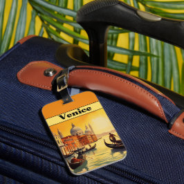 Vintage Travel Poster Venedig, Italien Gepäckanhänger