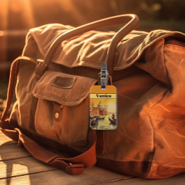 Vintage Travel Poster Venedig, Italien Gepäckanhänger