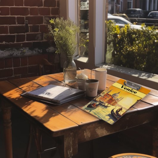 Vintage Travel Poster Venedig, Italien Klemmbrett