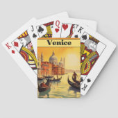 Vintage Travel Poster Venedig, Italien Spielkarten (Rückseite)