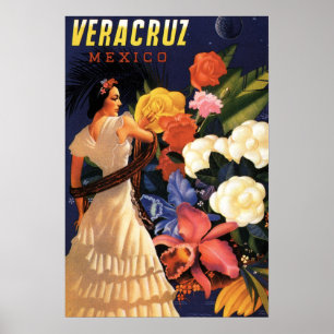 Vintage Travel Poster - Veracruz Mexiko