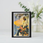 Vintage travel poster, Veracruz, Mexiko, Postkarte (Stehend Vorderseite)