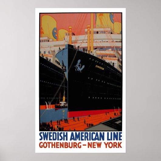 Vintage Travel Poster - Vereinigte Staaten Götebor (Vorne)