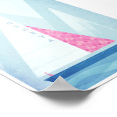 Vintage Travel Poster vom Genfer See (Ecke)