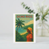 Vintage Travel Poster von Ocho Rios - Jamaika Postkarte (Stehend Vorderseite)