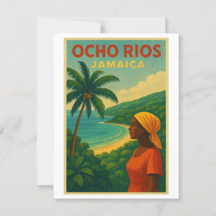 Vintage Travel Poster von Ocho Rios - Jamaika Postkarte