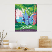 Vintage Travel Poster Werbung Puerto Rico 2 (Küche)